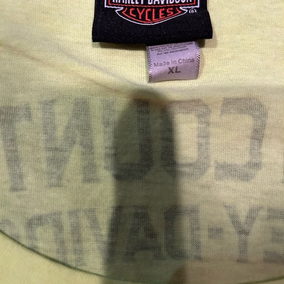 Harley-Davidson Light Yellow Tee - Picture 2 of 3